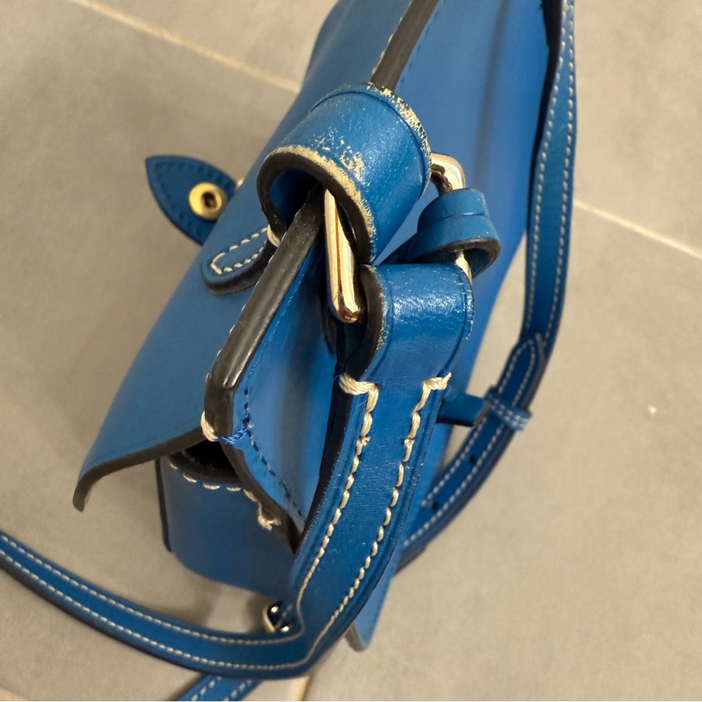 Dooney & Bourke Blue Leather Crossbody Bag - Picture 6 of 9